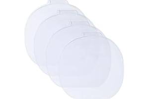 CREATCABIN Transparent skyddsfilm för bordtennisracketar, underhållsöverdrag, plastgummitillbehör (övre anslutning) 16,5 × 17 cm