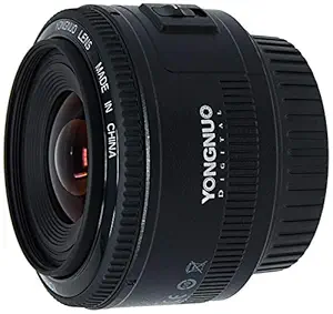 YONGNUO YN35mm F2 Lens 1:2 AF/MF Wide-Angle Fixed/Prime Auto Focus Lens for Canon EF Mount EOS Camera- Black