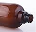 3PCS 500ml/16.6OZ Refillable Empty PET Plastic Pump Bottles Jars with Pump Tops for Makeup Cosmetic Bath Shower Toiletries Liquid Containers Leak Proof Portable Travel Accessories(Brown)