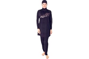 NADAMUSUN Muslimischen Damen Badeanzug Muslim Islamischen Full Cover Bescheidene Badebekleidung Modest Muslim Swimwear Beachwear Burkini