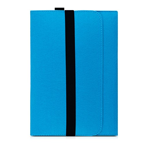 kwmobile Laptoptasche Filz Sleeve für 11″ 11,6″ Laptop / Tablet – Notebook Tasche Schutzhülle Laptop Case Hülle in Blau mit Innentaschen Innenmaße: ca. 31,5 x 25 cm - 5