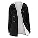 Produktbild TianWlio Mäntel Herbst Winter Damen Jacken Parka Warme Jacken Strickjacken Warm Halten Windbreaker Outwear Warme Wolle Slim Manteljacke Trench Schwarz L3