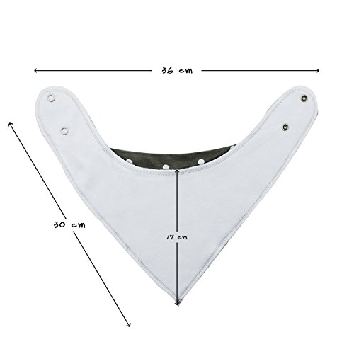 4er Baby Dreieckstuch Lätzchen Spucktuch Mit Druckknöpfen Multifunctional, von Future Founder - 9