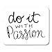 Produktbild HOTNING Gaming Mauspads Mouse Pad Abstract Do It with Passion Motivational and Inspirational Quote Modern Brush 11.8"x 9.8" Decor Office Computer Accessories Nonslip Rubber Backing Mousepad Mouse Mat