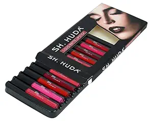 SH.HUDAProfessional Beauty Lipstick Combo Set - 12Pcs Liquid Matte Lipsticks for Women