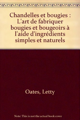 couverture de : Chandelles et bougies