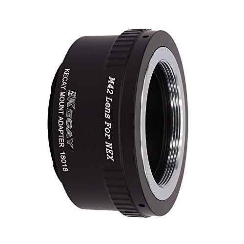 KECAY® Bague adaptation objectif M42 (42mm) Screw Mount vers Sony NEX E-Mount Caméra,Sony NEX-3, NEX-3C, NEX-5, NEX-5C, NEX-5N, NEX-5R, NEX-6, NEX-7, NEX-F3, NEX-VG10, VG20