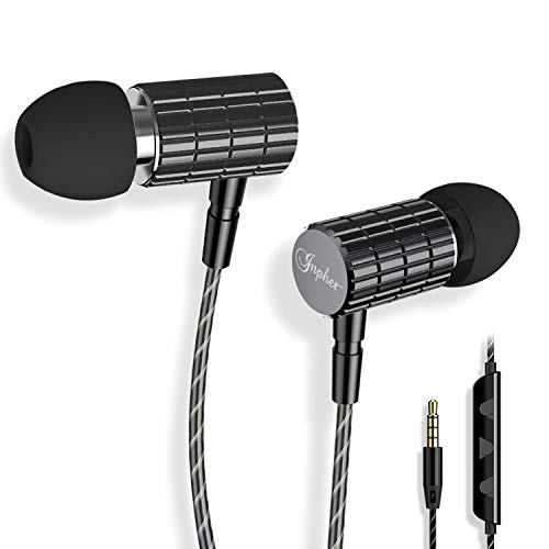 Écouteurs,TOPCHK Casque stéréo Haute définition,sans enchevêtrement,Isolation phonique,Basse Profonde,Compatible avec iPhone,iPad,iPod,Samsung Galaxy,tablettes[avec contrôle du Volume et du Micro]