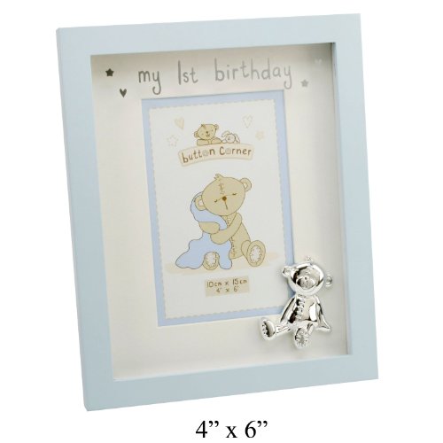 Photo Frame My 1st Birthday Blue