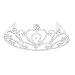 Produktbild PIXNOR Strass Krone Tiara Stirnband Hairwear mit Kamm - groß für Hochzeit Braut Brautjungfer Prom (Silber)