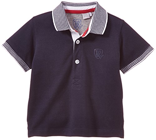 Chicco Baby Boys 0-24m POLO MC Plain Polo Short Sleeve Polo Shirt, Blue (Bleu Foncé), 0-3 Months (Manufacturer size: 3 Months)