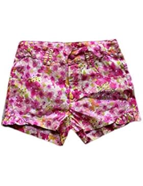 PANTALONCINI BAMBINA GIRL SHORTS ROSA FIORI 6 ANNI ESTATE MARE SPORTIVO MODA FASHION MADE IN ITALY RUBACUORI,...