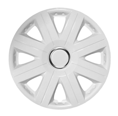 Krawehl 1102.0000477 Cosmos - Tapacubos de 14 pulgadas, color blanco