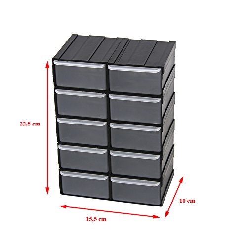 Organizer Sortimentskasten Sortierkasten Sortimentskiste Kleinteilebox Box Kiste - 2