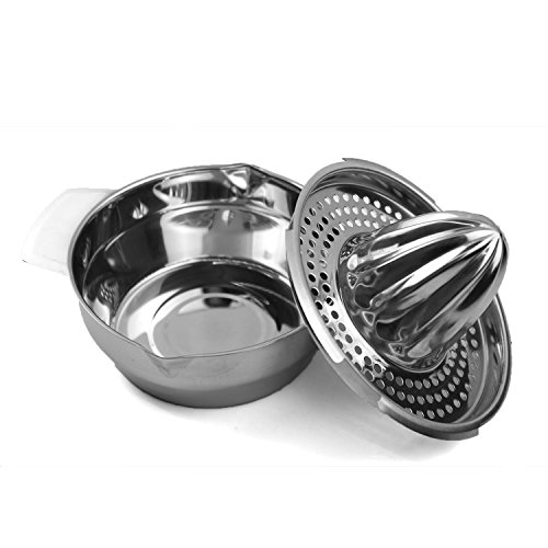 Tailcas® Fashionable Küchen Multi Funktions Edelstahl Manuelle Handpresse Orangen, Grapefruit, Zitrone, Kiwi, Citrus Squeezer Saft Entsafter Saftpresse Zitronenpresse Orangenpresse mit Auffangbehälter - 2