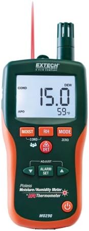 ExtechMO290 Pinless Moisture Psychrometer with IR Thermometer