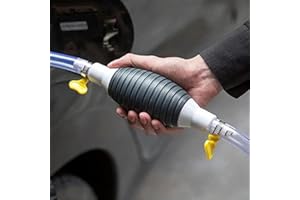 DETENG 3M/9.9ft Hand Fuel Pump Car Fuel Tank Sucker Oil Transfer Fuel Pump Petrol Diesel Liquid Manual Pump Syphon Fuel Saver for Car Oil Gasoline Gas Diesel Oil Petrol Water Liquid Fish Tank