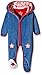 Rockin' Baby Unisex Baby Velour All in One Footies, Blue, 9-12 Months
