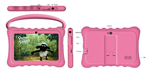 Kids BTC Flame+ UK 7” Quad Core Tablet PC (1GB RAM, 8GB HDD, IPS display, Google Android 4.4, WIFI, USB, Bluetooth) - Pink
