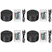 Produktbild Linkstyle 4er-Pack 3D Nacht LED-Licht Lampensockel + Fernbedienung + USB-Kabel einstellbar 7 Farben Dekoration de la Maison Dekorative Lichter für Schlafzimmer Kinderzimmer Wohnzimmer Bar Shop Café