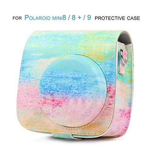 Preisvergleich Produktbild PU Tragetasche Aufbewahrungskoffer Schutzhülle Kamera Liefert Für Fujifilm Instax Mini 8 8 + 9 Sofortige Filmkamera