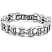 Produktbild BIMAISAIOUF Herren Armband Biker Fahrrad Motorrad Kette Armband Armreif Titan Stahl Armband Herren Armreif