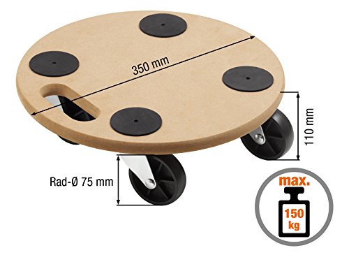 Meister Transportroller Ø 350 mm, 150 kg, MDF, PP, 821350 - 2