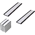 30 Pcs Magnetic Label Holders with Magnetic Data Card Holders with Clear Plastic Protectors for Metal Shelf,Magnetic Racking Labels Shelf Sign and Ticket Holder (3 * 1inch)