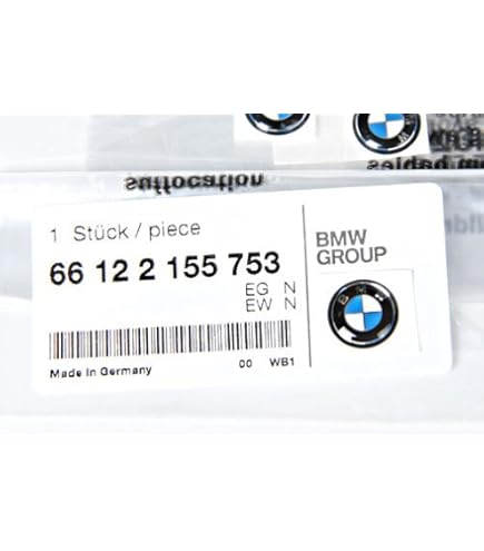BMW Originele sleutelfob afgerond logo badge embleem sticker 11 mm ( 66122155754) (lijm is niet inbegrepen