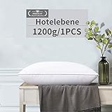 NEKOCAT Mikrofaser Kopfkissen, 1200g Anpassbares Federn Kissen 76x50cm Schlafkissen mit Reißverschluss, 5-Sterne Hotel Qualitäts Kissen NEKOCAT Mikrofaser Kopfkissen, 1200g Anpassbares Federn Kissen 76x50cm Schlafkissen mit Reißverschluss, 5-Sterne Hotel Qualitäts Kissen