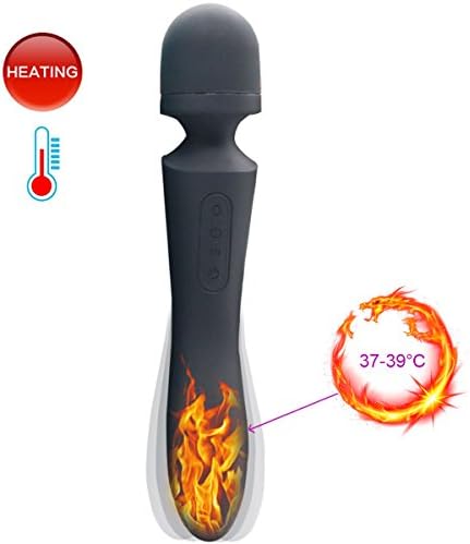 Automatic Heating Massager -with Tail Heating Function- Dual Motor Vibration Mode Silent - Silicone Massage Stick for Women or Couples-Muscle Movement Recovery Massager