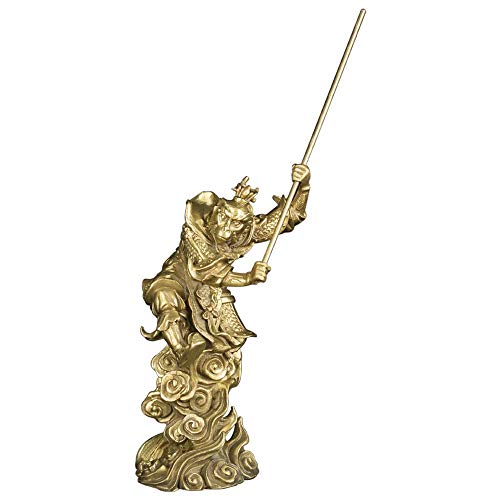 Oro Figura de mono rey Sun Wukong inauguración de la casa Casa de regalo de felicitación decor-7 "(grande) BS073