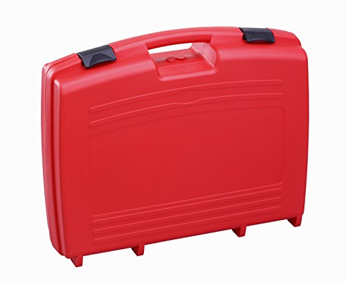Kunststoffkoffer leer in rot, Außenmaß: 524x420x130 mm