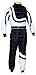 Price comparison product image New Adult Karting/Race/Rally One Piece Suits Poly Cotton 8 Brilliant Colors (Black White, Large)