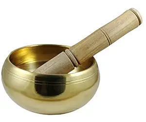 RoyaltyLane Brass Metal Tibetan Singing Bowl Red - 4