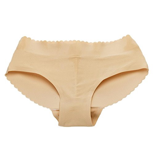Andux Zone Nahtlose Gepolsterte Unterwäsche für Frauen-Reizvollen Frauen Sponge Booty Padded Panty SS-NK01