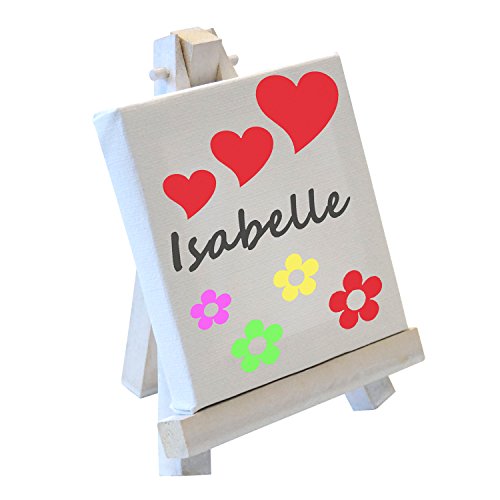 ARTINA Mini-Staffelei (11×9 cm) – 10er Set – Weiß (Used Look) – Tischdeko/Platzkarten für Hochzeiten und andere Feste - 3