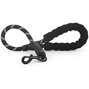 voopet 2 Feet Nylon Dog Leash, Strong Leash with Highly Reflective Threads for Medium Large Heavy Duty Dog Leads, Easy Control with Short Dog Leash for Climbing Training Walking and Guiding Blind