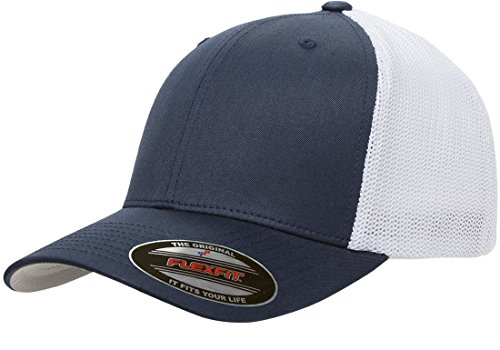 Men's Two-Tone Stretch Mesh Fitted Cap