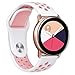 Produktbild Fcostume Große Silikon-Sport-Ersatz-Uhrenarmband-Handschlaufe Armband für Samsung Galaxy Watch Active (Weiß)