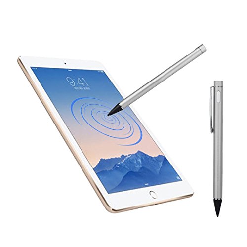 Bescita Stylus Pen Eingabestift + Kugelschreiber für Apple iPad Air / Apple iPad mini 3 / Apple iPad mini 2, Iphone，Galaxy Tab, Galaxy S2 S3，Android etc (Silber)