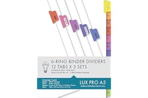 LUX PRODUCTIVITY LUX PRO Refill Packs UK (LUX PRO - Binder Dividers)