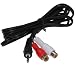 Produktbild 3,5mm Klinken Stecker auf 2 x Cinch Buchse Audio