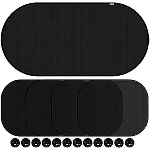 NIKAVI Car Window Glass Sunshade and Sunscreen 5-Piece Set, car Side Window Insulation mesh, Sun Block, Summer Side Block for car