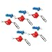 Produktbild IPOTCH 10 Stück Fliegenfischen Release Halter Clips Angeln Werkzeug, rot