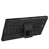 WindCase Xperia XZ Premium Hülle, Outdoor Dual Layer Holster Armor Tasche Heavy Duty Defender Schutzhülle mit Ständer Case für Sony Xperia XZ Premium Schwarz - 