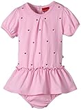 SALT AND PEPPER Baby Girls 0-24m NB Playsuit Love Cats short Plain Short Sleeve Footies