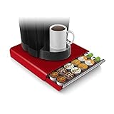 Coloque su única máquina de café en la parte superior servirá para ahorrar espacio valioso en su oficina o su hogar -- Place your single serve coffee machine on top to save valuable counter space in your office or your home