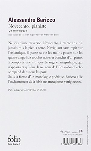 Livres Couvertures de Novecento : Pianiste