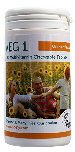 Veg1 Orange Multivitamins and Minerals Tablets - Pack of 180 Tablets